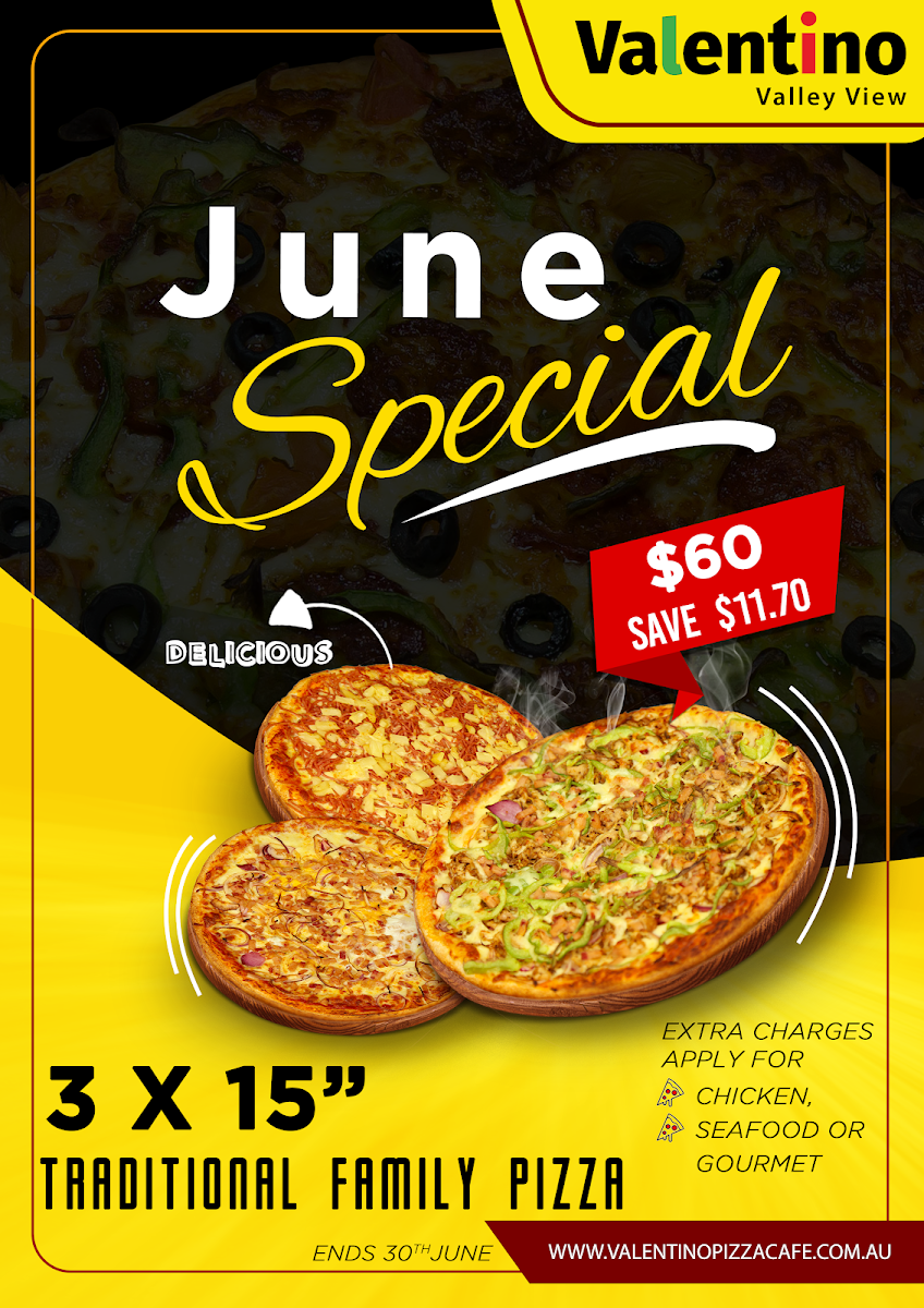 Menu Valentino Pizza - Valley View-10