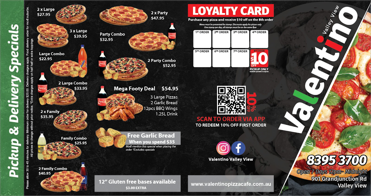 Menu Valentino Pizza - Valley View-6