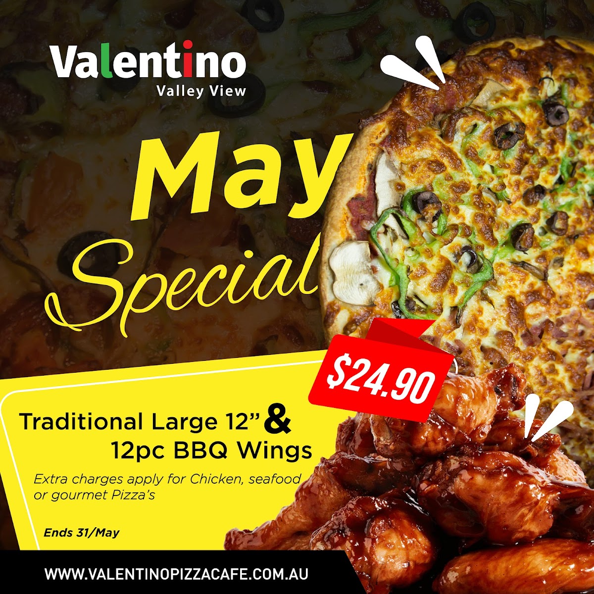 Menu Valentino Pizza - Valley View-9